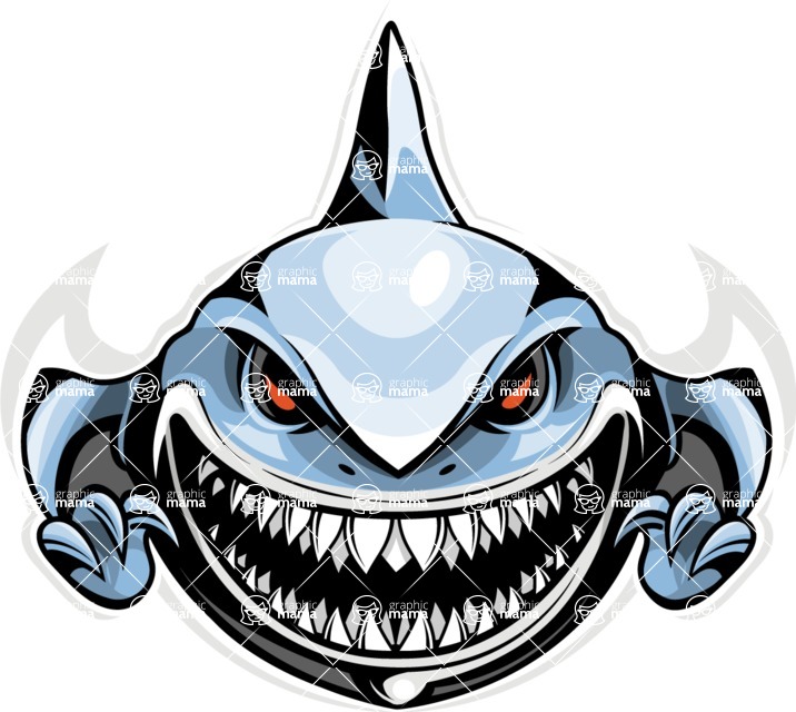 Vector Mascot Collection - Shark Mascot Design Logo